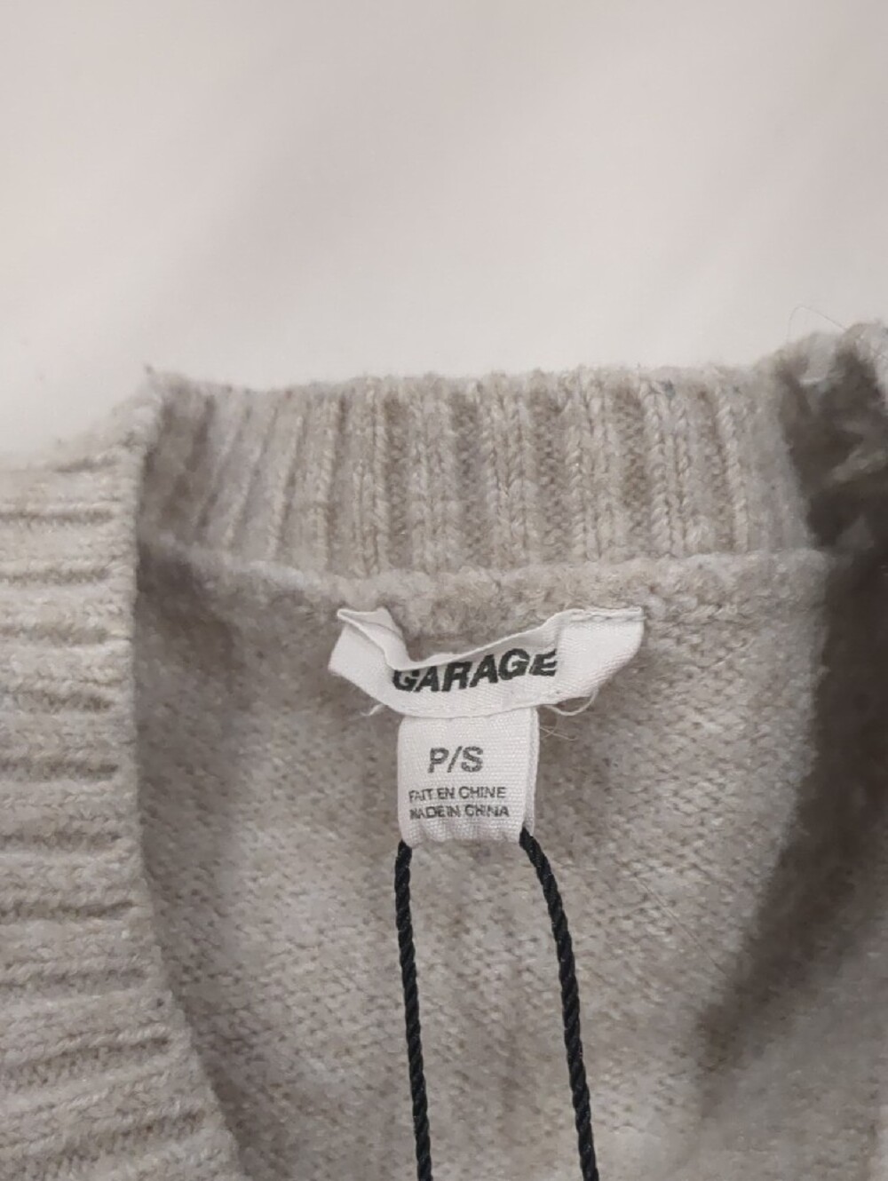Garage Light Gray Crewneck Sweater - Picture 2 of 4